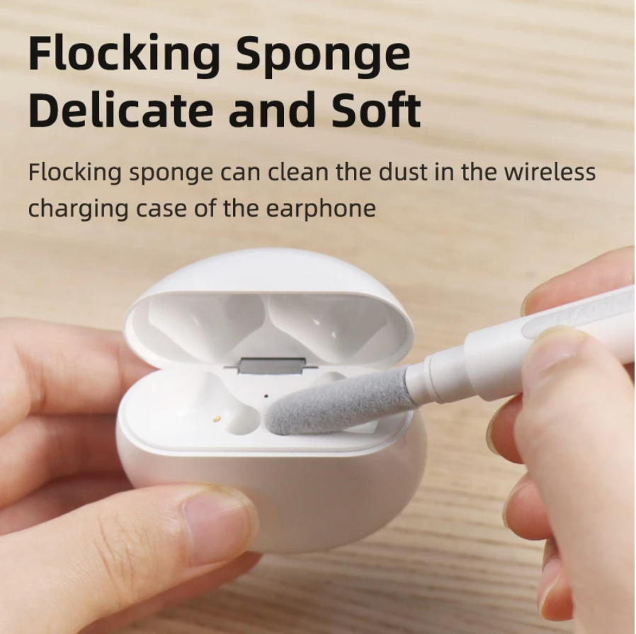 Universal Cleaning Pen for Earbuds 3 in 1 Wireless Airpods Earphone Case Cleaning Tools Kit Cleaning Brush DIY Gardget Accessory