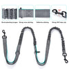 Adjustable Waist Belt Bag Training Pouch with Retractable Hands Free Dog Reflective Stitching Leash for Running Walking Hiking