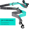 Adjustable Waist Belt Bag Training Pouch with Retractable Hands Free Dog Reflective Stitching Leash for Running Walking Hiking
