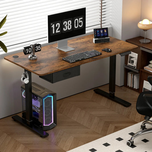 Electric Height Adjustable Standing Desk for Home Office Ergonomic Workspace