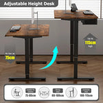 Electric Height Adjustable Standing Desk for Home Office Ergonomic Workspace