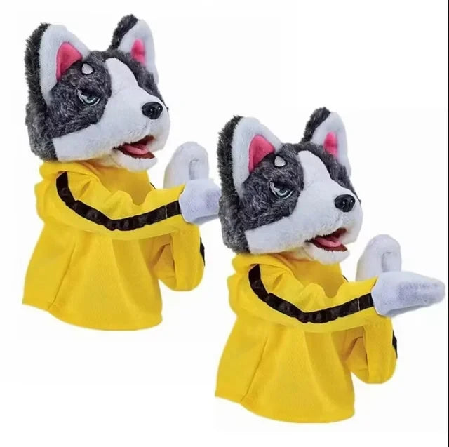 Interactive Dog Boxer Hand Puppet for kids, storytelling, pretend play