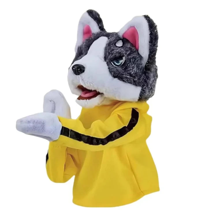 Interactive Dog Boxer Hand Puppet for kids, storytelling, pretend play