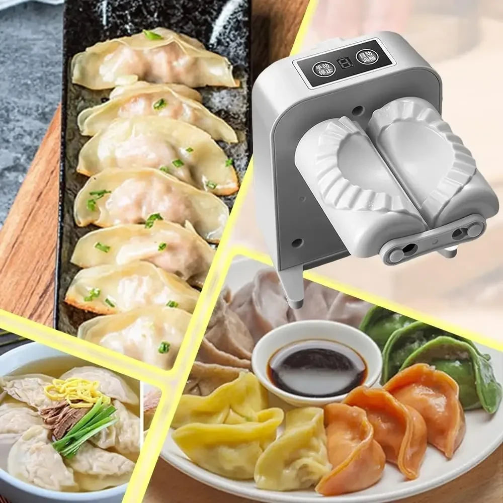 Electric dumpling maker machine for fast, easy homemade dumplings