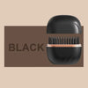 Black hair removal device with 'BLACK' label on a beige background