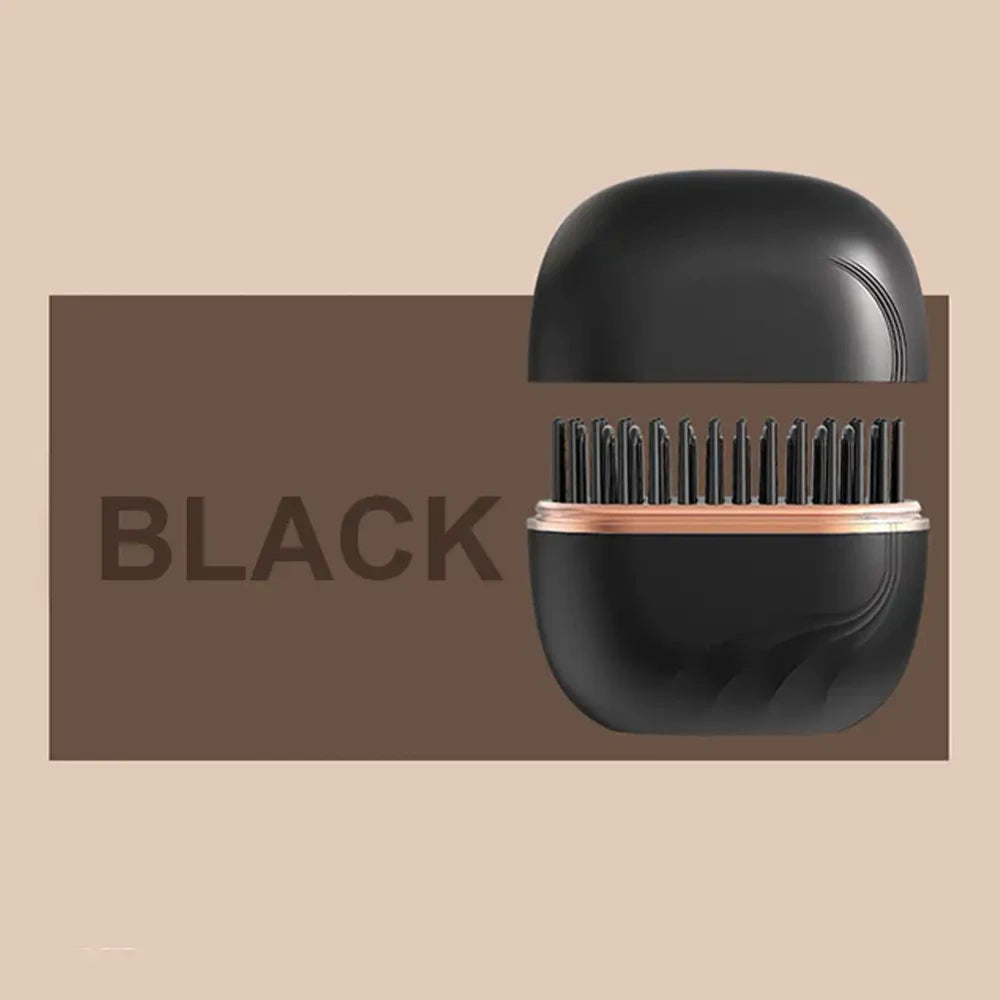 Black hair removal device with 'BLACK' label on a beige background