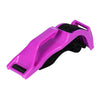 Pink and black dog muzzle on a white background