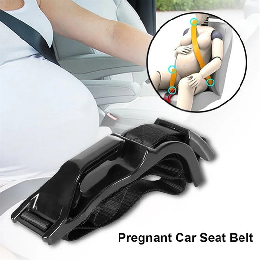 Pregnant car seat belt adjuster for maternity comfort and bump safety