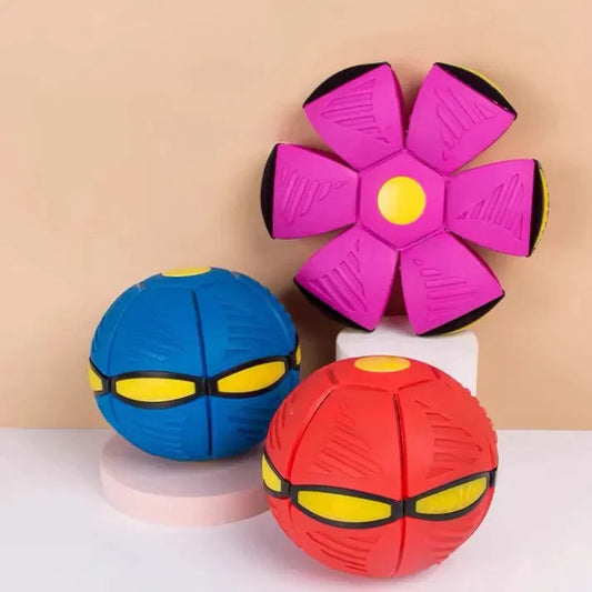 Flying Saucer Bouncing Ball Is A Durable, Elastic and Fun Dog Pet Toy Suitable for Outdoor Activities and Exercise