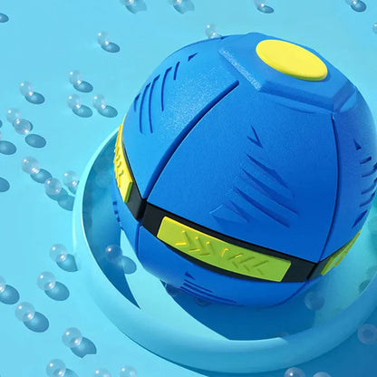 Flying Saucer Bouncing Ball Is A Durable, Elastic and Fun Dog Pet Toy Suitable for Outdoor Activities and Exercise