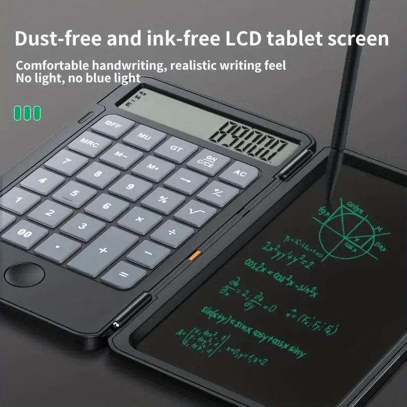 2in1 Scientific Calculator Large Screen Display Erasable Function Calculators with Tablet Portable Practical