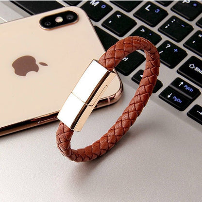 Bracelet USB Cable Portable Fast Charging USB Micro Type C Charger Cord For iPhone 13 12 11 15 Pro Max X Samsung Xiaomi Huawei