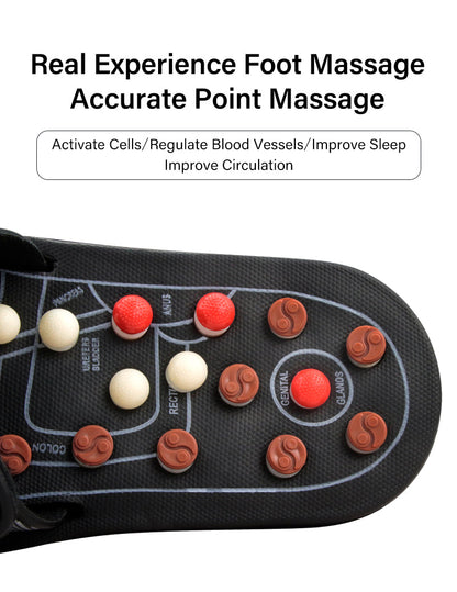 Acupoint Massage Slippers Therapy Massager Shoes for Feet Unisex Home Flip Flop Health Care Medical Rotating Foot Massager Shoes