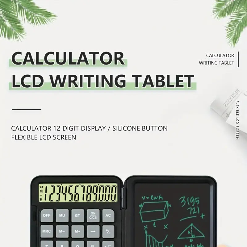 2in1 Scientific Calculator Large Screen Display Erasable Function Calculators with Tablet Portable Practical