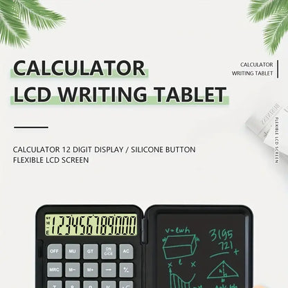 2in1 Scientific Calculator Large Screen Display Erasable Function Calculators with Tablet Portable Practical